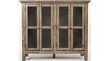 Rustic Shores 4 door high cabinet weathered grey available at Couch9 furniture store in Calgary Alberta
