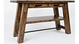 “Trestle wooden sofa table for stylish home decor in Okotoks”