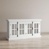 Front view of Maribel accent cabinet in white at Couch9 Calgary furniture store